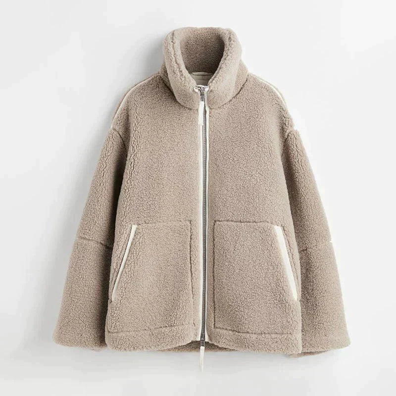 Louise| Veste Teddy Oversize d’Automne
